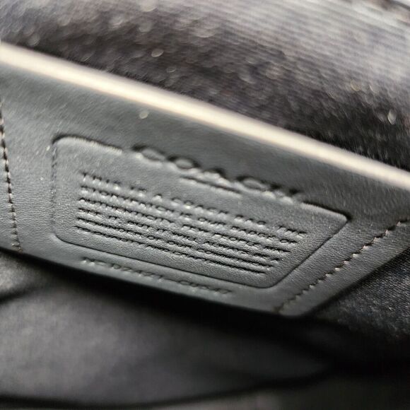 COACH CU547 Men’s Ethan Pack Signature Denim Coated Canvas & Smooth Leather Navy - Picture 6 of 7